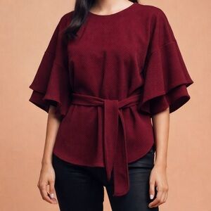 Anthropologie Eva Franco Flare Sleeve Blouse
